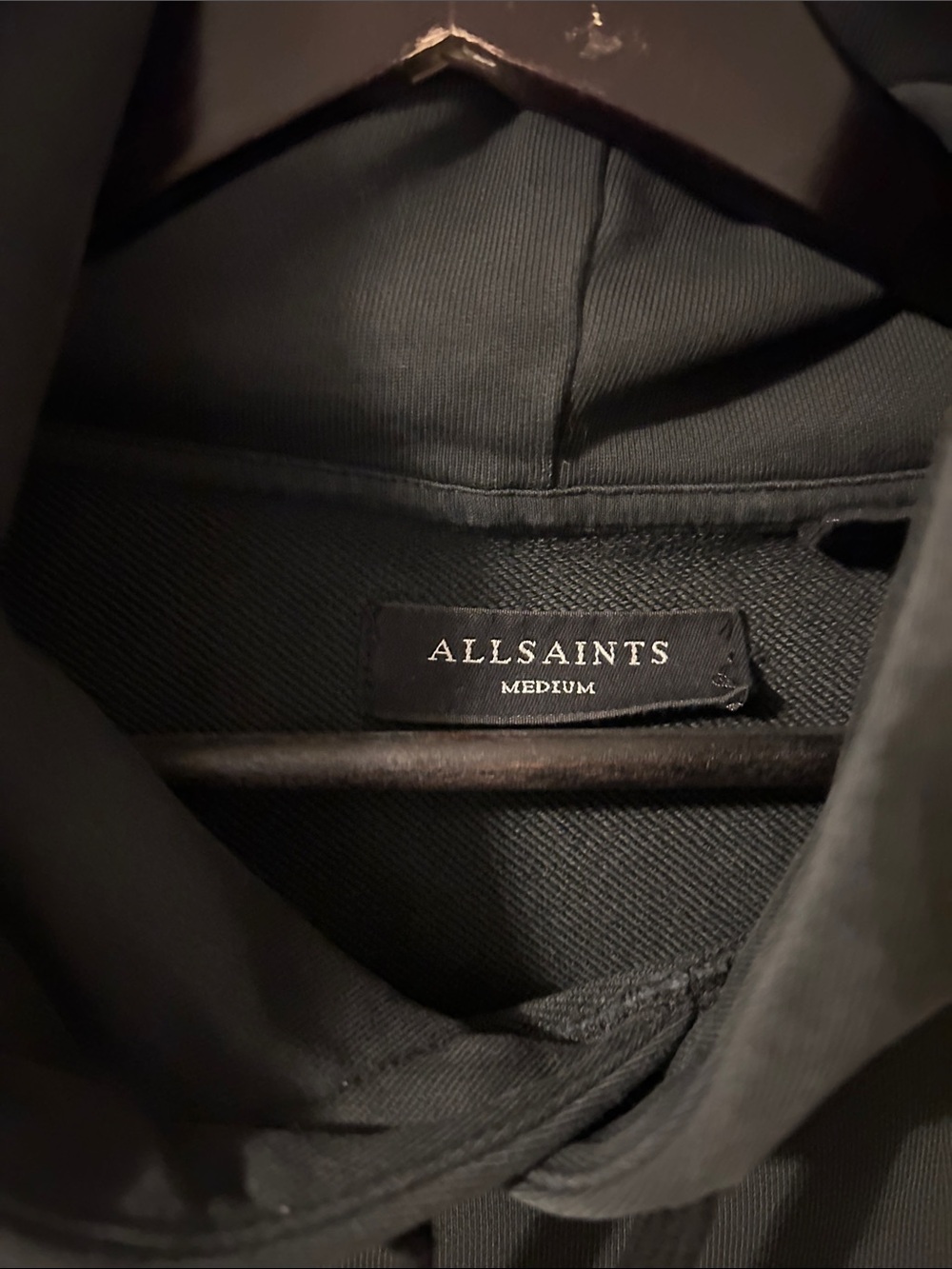 All Saints Black Hoodie with Multicolor Skull Graphic - Picture 2 of 4